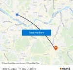 Mapo-gu, Seoul to Seongnam-si, Gyeonggi-do with public transportation