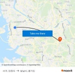 서구, 인천시 to 성남시, 경기도 with public transportation