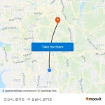 오산시, 경기도 to 성남시, 경기도 with public transportation