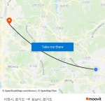 이천시, 경기도 to 성남시, 경기도 with public transportation