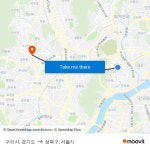 구리시, 경기도 to 성북구, 서울시 with public transportation