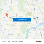 남양주시, 경기도 to 성북구, 서울시 with public transportation