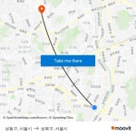 성동구, 서울시 to 성북구, 서울시 with public transportation