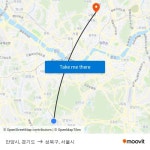 안양시, 경기도 to 성북구, 서울시 with public transportation