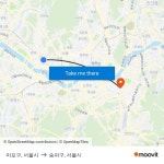 마포구, 서울시 to 송파구, 서울시 with public transportation