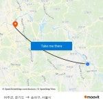 여주군, 경기도 to 송파구, 서울시 with public transportation