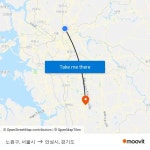 노원구, 서울시 to 안성시, 경기도 with public transportation