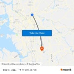 중랑구, 서울시 to 안성시, 경기도 with public transportation