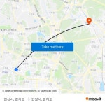 안산시, 경기도 to 안양시, 경기도 with public transportation