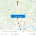 광진구, 서울시 to 양주시, 경기도 with public transportation