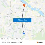 광명시, 경기도 to 양천구, 서울시 with public transportation