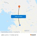 평택시, 경기도 to 연천군, 경기도 with public transportation