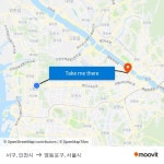 서구, 인천시 to 영등포구, 서울시 with public transportation