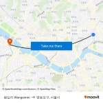 왕십리 Wangsimni to 영등포구, 서울시 with public transportation