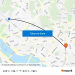 은평구, 서울시 to 용산구, 서울시 with public transportation