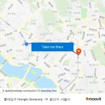 홍대입구 Hongik University to 용산구, 서울시 with public transportation