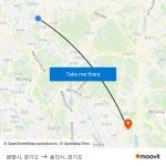 광명시, 경기도 to 용인시, 경기도 with public transportation