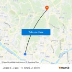서대문구, 서울시 to 의정부시, 경기도 with public transportation