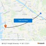 홍대입구 Hongik University to 중구, 인천시 with public transportation