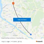 마포구, 서울시 to 파주시, 경기도 with public transportation