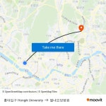 홍대입구 Hongik University to 별내요양병원 with public transportation