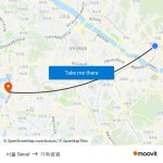 서울 Seoul to 기독병원 with public transportation