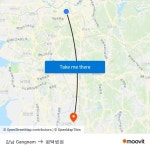 강남 Gangnam to 평택병원 with public transportation