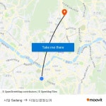 사당 Sadang to 디딤신경정신과 with public transportation