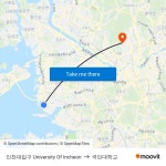 인천대입구 University Of Incheon to 국민대학교 with public transportation