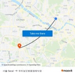 서울 Seoul to 우리성모병원장례식장 with public transportation
