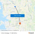 오목교 Omokgyo to 홍익대학교 with public transportation