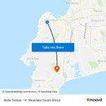 Belle Ombre to Westlake South Africa with public transportation