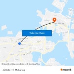 Jidhafs to Muharraq with public transportation