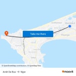 Arrêt De Bus to Ngor with public transportation