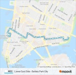 m22 Route: Schedules, Stops & Maps - Battery Pk Cty Vesey St (Updated)