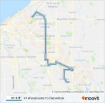 4141f Route: Schedules, Stops & Maps - 41 Warrensville To Glenwillow (Updated)