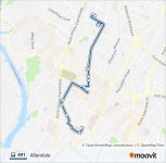 491 Route: Schedules, Stops & Maps - 491-Allandale Nb (Updated)