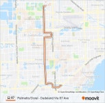87 Route: Schedules, Stops & Maps - 87 - Dadeland North (Updated)
