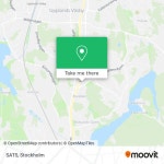 How to get to SATS in Upplands-Väsby by Bus or Train?