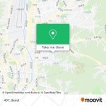 How to get to 407 in 성남시, 경기도 by Bus or Subway?