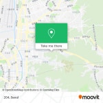 How to get to 204 in 성남시, 경기도 by Bus or Subway?