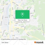 How to get to 204 in 성남시, 경기도 by Subway or Bus?