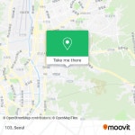 How to get to 103 in 성남시, 경기도 by Bus or Subway?