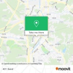 How to get to 407 in 성남시, 경기도 by Bus or Subway?