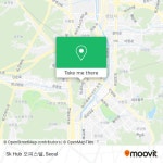 How to get to Sk Hub 오피스텔 in 성남시, 경기도 by Subway or Bus?