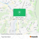 How to get to Tiger Gym in 성남시, 경기도 by Subway or Bus?