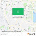 How to get to 201 in 수원시, 경기도 by Bus or Subway?