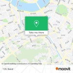 How to get to 120 in 강남구, 서울시 by Bus or Subway?