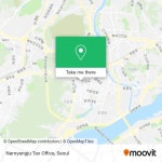 How to Get to Namyangju Tax Office in Guri-si, Gyeonggi-do by Bus or Subway?