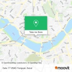 How to Get to Gate 17 USAG Yongsan in Yongsan-gu, Seoul by Subway or Bus?